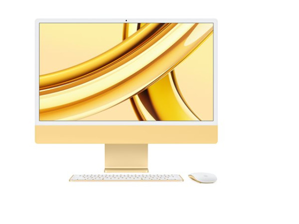 Apple "iMac 59,62 cm (24") M3 2023 CTO (gelb/hellgelb,