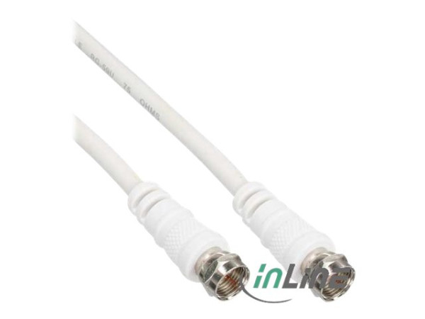 InLine® SAT-Anschlusskabel, 2x geschirmt, 2x F-Stecker,