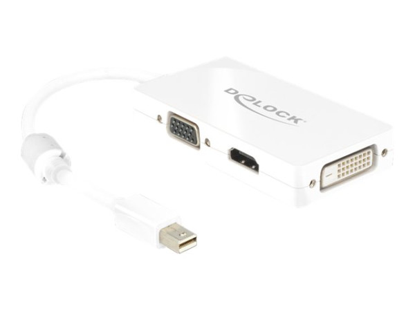 DeLOCK Adapter MiniDisplayport > VGA/HDMI/DVI weiß Adapter