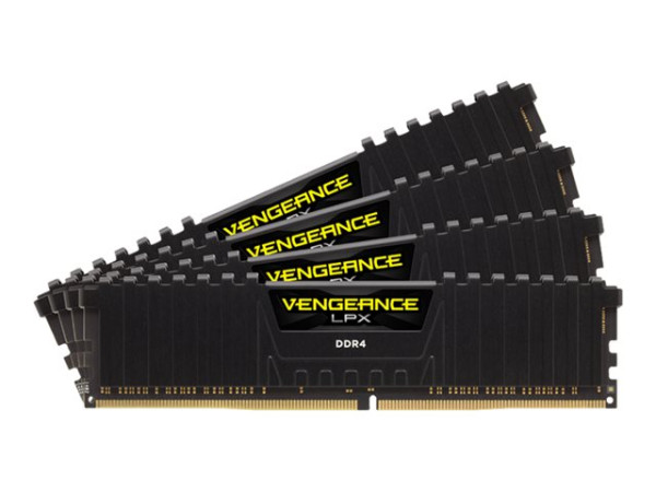 16GB (4x 4GB) Corsair DDR4-2666 CL16 Vengance LPX schwarz