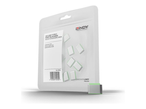 Lindy Lin USB-C Port Schlösser 10St gn grün,