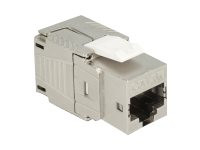 DeLOCK Keystone RJ45 Bu/Bu Cat.6 sr silber