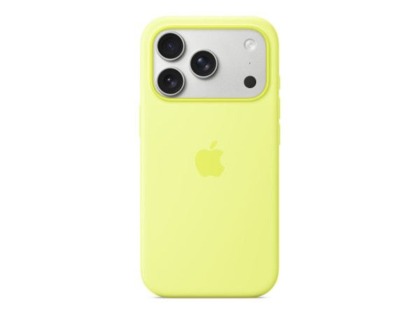 Apple Silikon Case mit MagSafe (neon-gelb, iPhone 17 Pro)