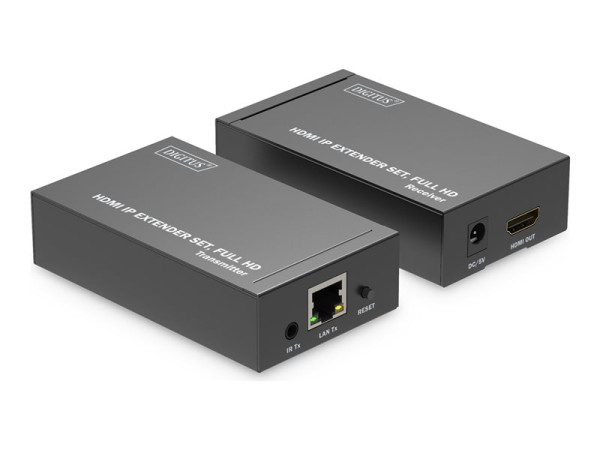 Digitus HDMI IP Extender Set, HDMI Verlängerung (schwarz,