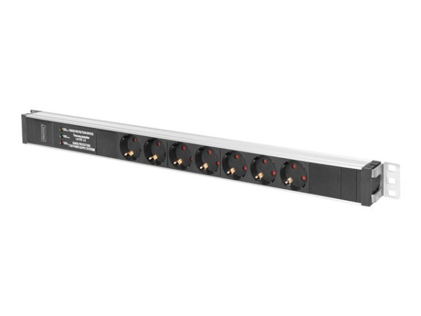 Digitus PDU 7fach Aluprofil u. Ü-Schutz | 2m