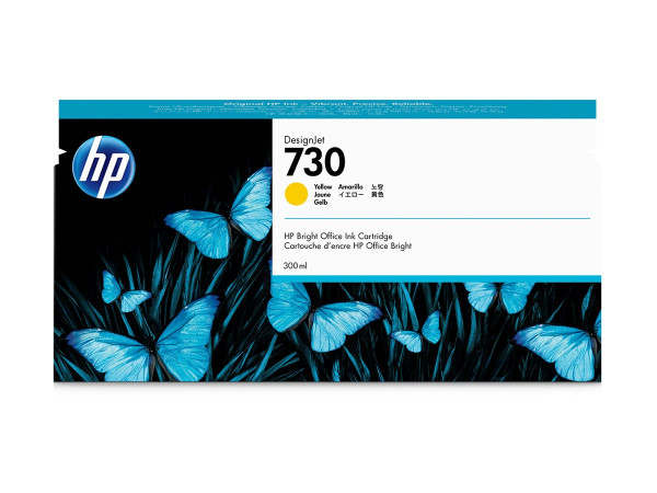 HP Nr.730XL Tinte YE P2V70A Tinte Gelb 300
