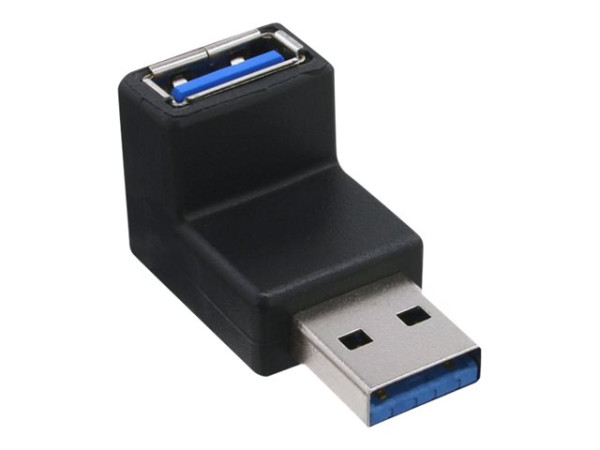 InLineÂ® USB 3.0 Adapter, Stecker A auf Buchse A, gewinkelt