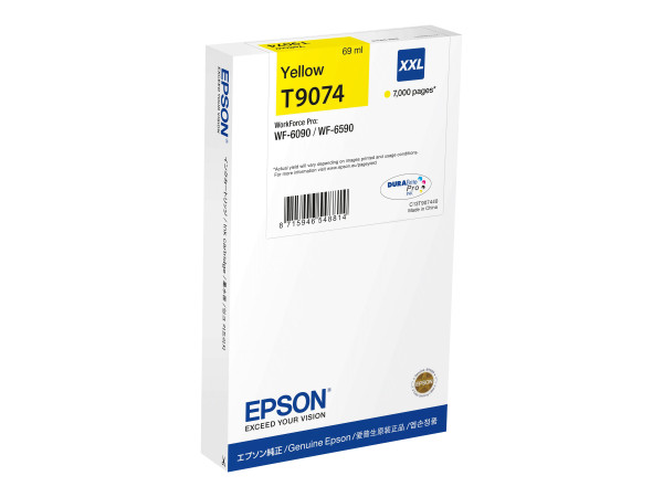 Epson T9074 gelb - Tintenpatrone Original - 69 ml