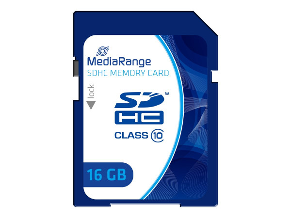 SD Card 16GB MediaRange SDHC CL.10