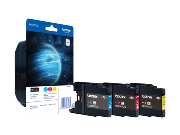 Patrone Brother LC-1280XLRBWBPDR Multipack (cy, mg, ye)