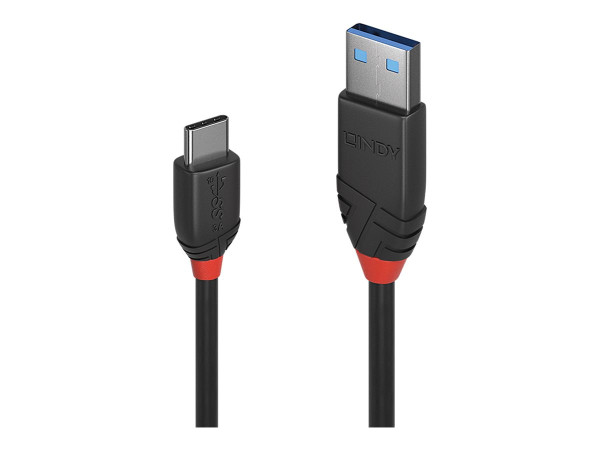 Lindy USB 3.2 Gen 2 Kabel Black Line, USB-A Stecker > USB-C