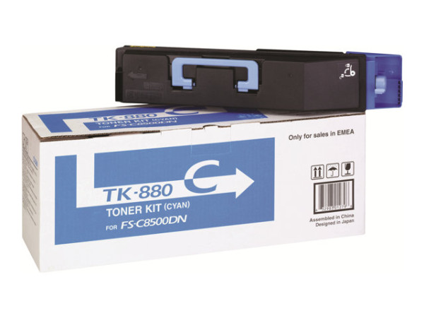 Kyocera/Mita 1T02KACNL0|TK 880 C Toner cyan, 18.000 Seiten