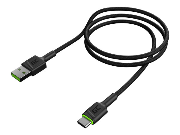 Green Cell Kabel USB-A->USB-C gLED 120cm Ultra Charge QC3.0