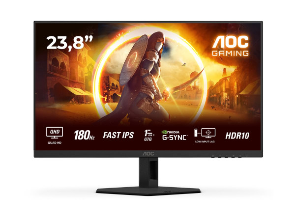 AOC Q24G4RE (60.5 cm (23.8 Zoll), schwarz (matt), QHD,