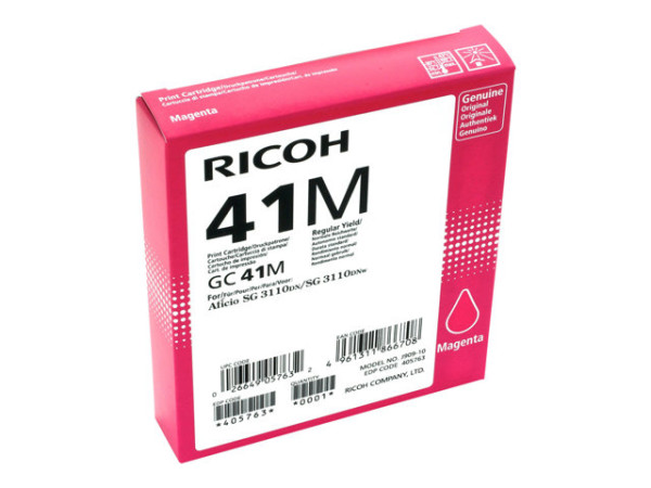 Ricoh Gel magenta GC-41M, Tinte Tinte Magenta 2200 Blatt