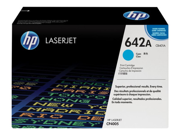 HP CB401A|642A Tonerkartusche cyan, 7.500 Seiten ISO/IEC