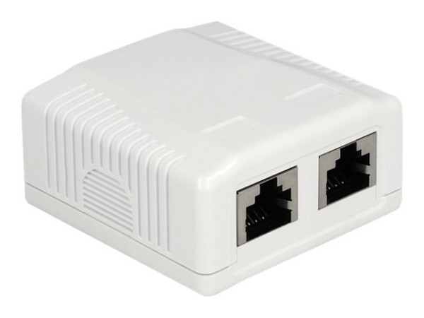 DeLOCK Dose 2 Port Cat.6A LSA RJ-45-Dose