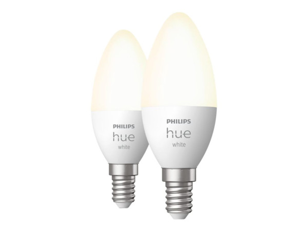 Philips Hue Phil Hue E14 Doppelpack 2x470lm White Amb.