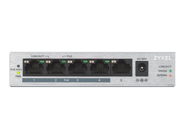 ZyXEL GS1005HP PoE/GE/UNM/05 | 4x PoE+,