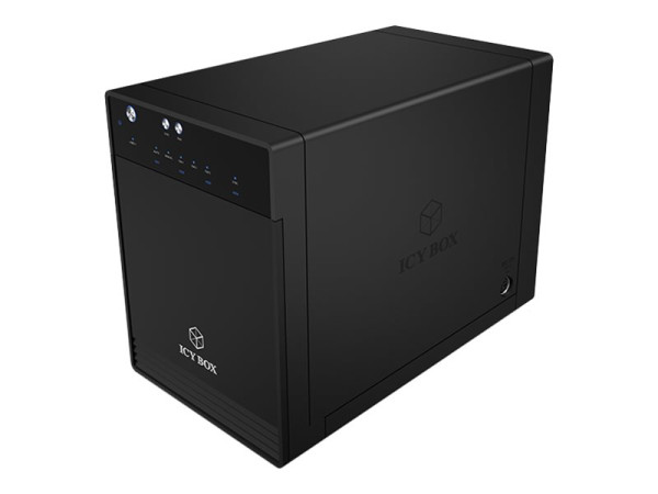 ICY BOX IB-3740-C31 4x2,5"/3,5" bk schwarz 4x