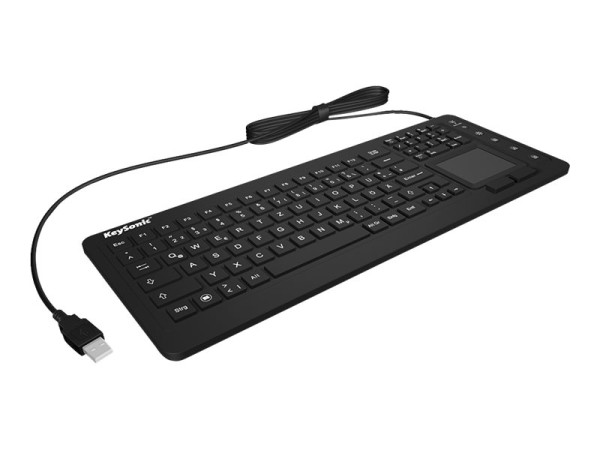 KeySonic KSK-6231 INEL IP68 US, Tastatur schwarz Kabel