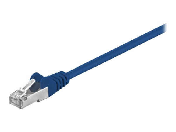 Patchkabel RJ45 F/UTP Cat5e 0,25m blau bulk