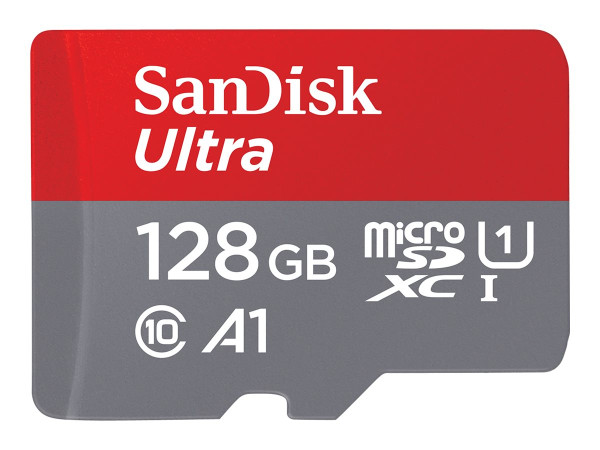 Sandisk microSD 128GB Ultra (140MB/s) UHS-I U1, A1, Class 10
