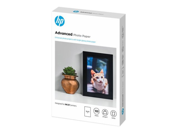 Fotopapier HP Advanced Glossy 10x15 100 Blatt Q8692A