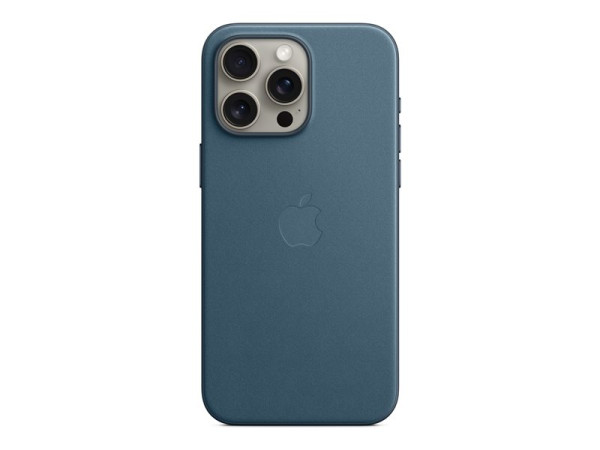 Apple Feingewebe Case mit MagSafe (blau, iPhone 15 Pro Max)