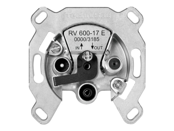 TechniSat Tech Sat-Durchgangsdose RV 600-17 E silber