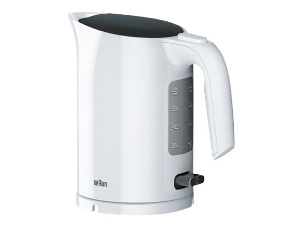 Braun Brau Wasserkocher WK 3000 2200W 1L wh | Purease weiß