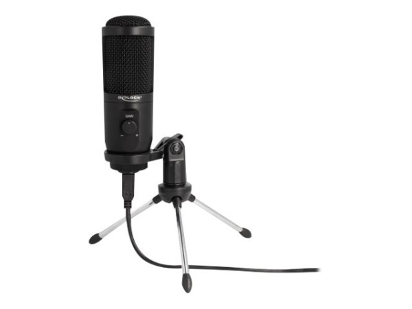 DeLOCK USB Kondens. Mikro.+Ständer 24Bit | 192 kHz