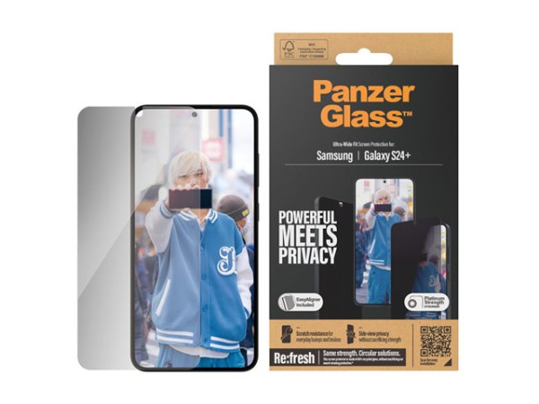 Panzerglass Privacy Displayschutz (transparent, Samsung