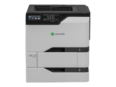 Lexmark CS720dte, Farblaserdrucker grau/schwarz, USB/LAN