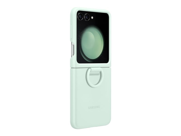 Samsung Silicone Case mit Ring (mint, Samsung Galaxy Z