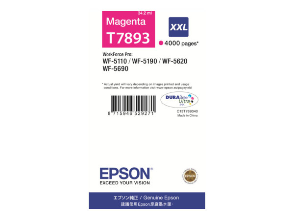 Epson Tinte magenta C13T789340 Tinte Magenta 34.2 ml