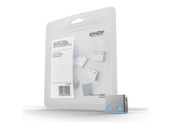 Lindy Lin USB-A Port Schloss 10x bl | 40462