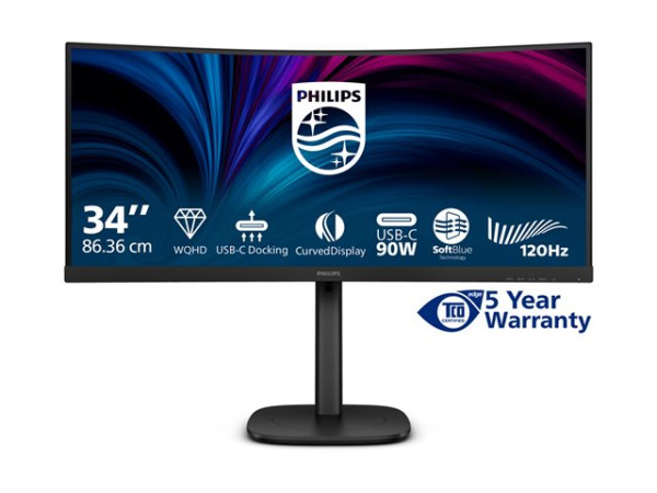 Philips 34B2U3600C - 3000 Series - LED-Monitor - gebogen - 8