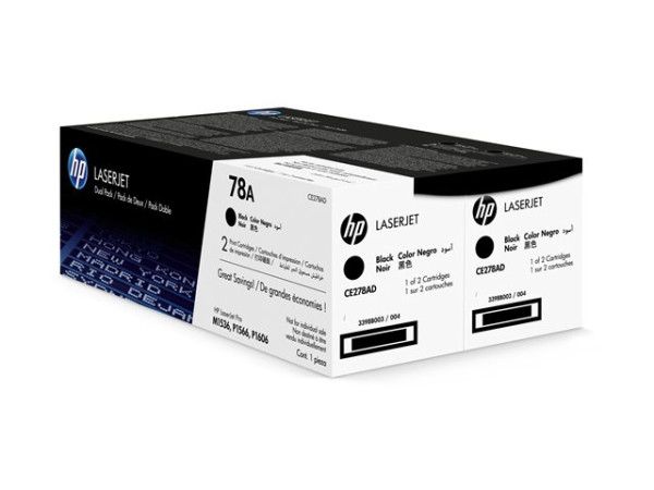 Hewlett-Packard 78A schwarz im Doppelpack (CE278A) für