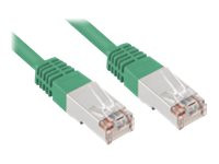 Sharkoon Patchkabel RJ45 Cat.5e SFTP, Kabel grün, 1,5 Meter