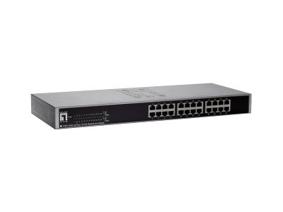 Netzwerkkomponenten LevelOne 24 Port Fast Ethernet Switch,