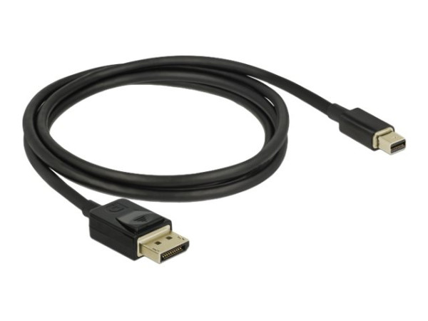 DeLOCK mini DP>DP Kabel 8K 60Hz 1m schwarz, 1