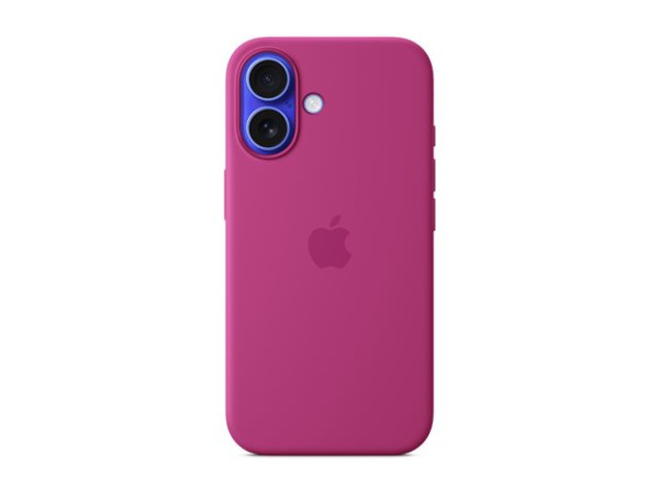 Apple Silikon Case iPhone 16 mit MagSafe (fuchsia)