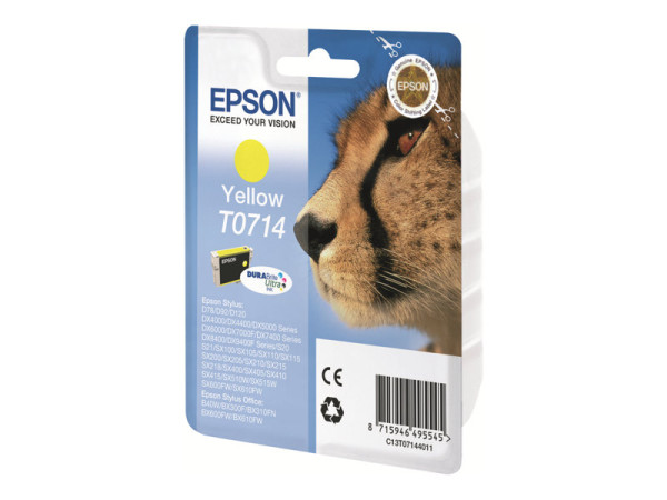 Verbrauchsmaterial Epson Tintenpatrone C13T07144010, yellow