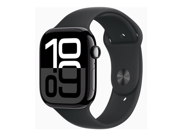 Apple Watch Series 10 (schwarz (glänzend), Aluminium, 46