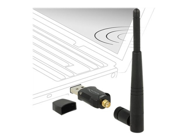 DeLOCK WLAN USB2.0 Stick bk schwarz