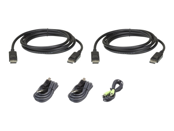 ATEN USB DP Dual KVM Kabel Set 1,8m | 2L-7D02UDPX5