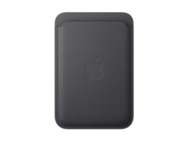 Apple iPhone Feingewebe Wallet mit MagSafe (schwarz)