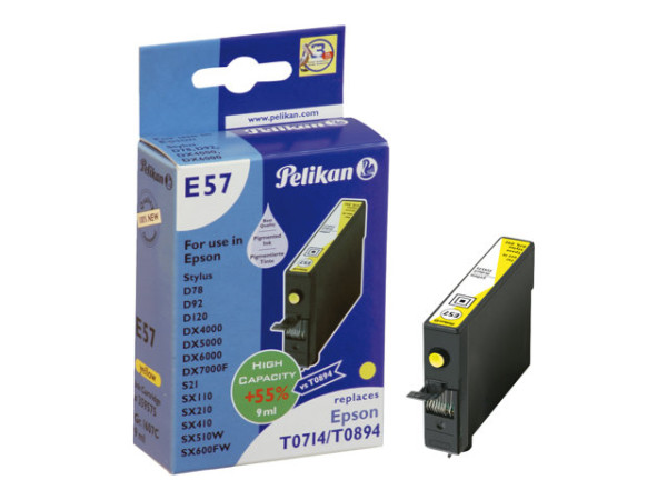 Patrone Epson Pelikan T071/T089 440 comp. gelb