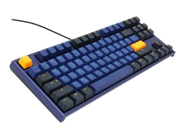 Ducky One 2 TKL Horizon PBT Gaming Tastatur, MX-Red - blau